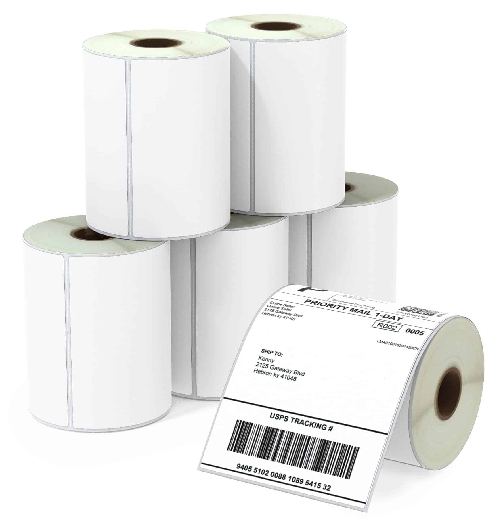 NIIMBOT Etiketmaker, tape, 15 × 50 mm, thermische printer, sticker, papier, zelfklevend, voor D11/D110/D101, 1 rol van 130 (wit